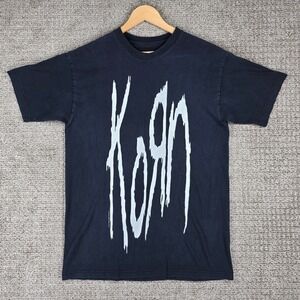 Vintage 1996 Korn Life Is Peachy Giant Band T-Shirt Black Mens Large Nu Metal